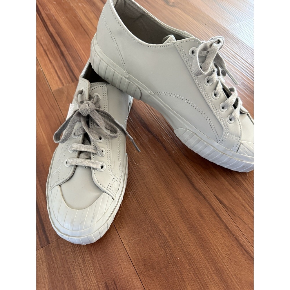 Superga 2630 Cownappau Sneaker Leather Sz39/US8 Gray Comfy Walking Minimalist